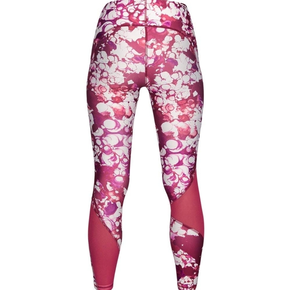 Under Armour HG Ankle Crop Print Impulse Pink - Picture 2 of 6